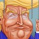 Caricature of Trump